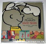 Snoopy on Charlie Brown's head Vintage-look Sticky Notes