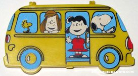 Snoopy driving bus with Peanuts characters Mini Pencil Case