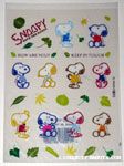 Snoopy with leaves 'Save the Earth' Stickers