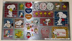 Snoopy hugging Woodstock Stickers