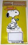 Snoopy dancing with straw hat and cane Wood n' Wipe Offs Memo Board