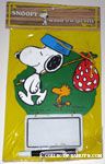 Snoopy with Hobo Pack and Woodstock Wood n' Wipe Offs Memo Board