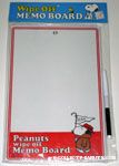 Snoopy in Racoon jacket holding pennant flag Wipe Off Memo Board