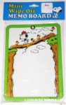 Beaglescout Snoopy & Woodstock on log bridge Mini Wipe Off Memo Board
