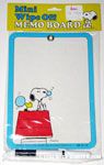 Snoopy & Woodstock blowing bubble gum Bubbles Mini Wipe Off Memo Board