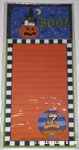 Snoopy laying on pumpkin Halloween List Pad