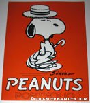 Snoopy dancing with hat & cane Portfolio Folder