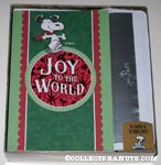 Snoopy dancing 'Joy to the World' Box of Cards