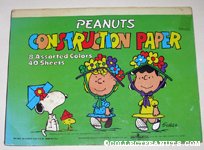 Snoopy, Woodstock, Lucy and Sally wearing hats Construction Paper Tablet