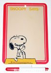 Snoopy on Doghouse 'Snoopy Says' Dry Erase Board