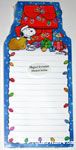 Santa Snoopy at Doghouse Notepad