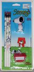 Snoopy eraser, pencil and sharpener set