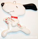 Snoopy Leaping with Candy Cane