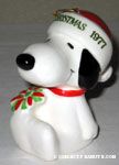 Snoopy Holding Poinsettia