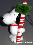 Snoopy standing with North Pole Sign Ornament