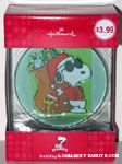 Santa Joe Cool and Woodstock with sack Ornament