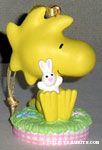 Woodstock holding bunny Ornament
