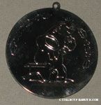 Snoopy & Woodstock opening Christmas gift box Silver-Tone Ornament