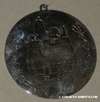 Snoopy & Woodstock on doghouse Silver-Tone Ornament