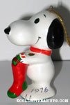 Snoopy with Stocking Ornament