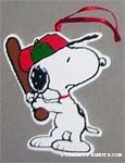 Snoopy playing baseball