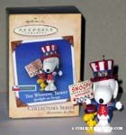 Snoopy Uncle Sam The Winning Ticket Christmas Ornament