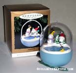 Snoopy and Woodstock at Skating Pond Ornament