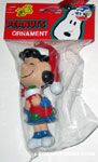 Lucy holding Stocking Ornament