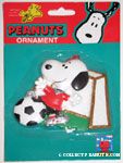 Snoopy Soccer Goalie Ornament