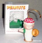 Lucy with Football Ornament