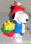 Snoopy pulling Sleigh of Woodstocks