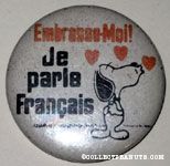 Snoopy puckering Embrasse-moi! Je Parle Francais