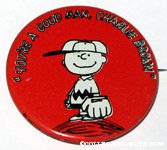 Charlie Brown on baseball mound