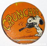 Snoopy biting tennis racket Pin