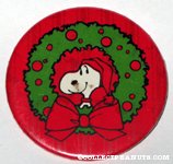 Snoopy in wreath Pin