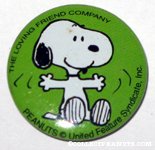 Snoopy with outstretched arms Button