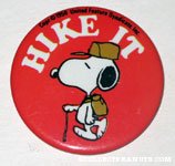 Beaglescout Snoopy 'Hike It' Button