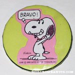 Snoopy Sticker Crafted Pin-back