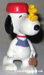 Snoopy wearing Dogdish on head