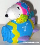 Snoopy flying ace & Woodstock in egg plane PVC Figurine