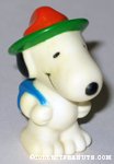 Snoopy wearing hat & backpack Figure