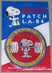 Snoopy lifting dumbell Patch