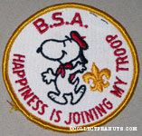Snoopy in Boy Scout Uniform Patch