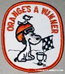 Snoopy with racing flag & helmet Patch