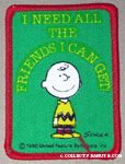Charlie Brown 'I need all the friends I can get' Patch