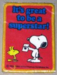 Snoopy & Woodstocks 'It's great to be a superstar' Patch