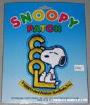 Snoopy sitting next to 'Cool' Patch
