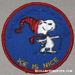 Snoopy ice skating 'Ice is Nice' Patch