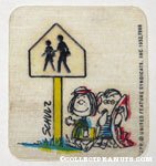 Peppermint Patty and Linus Cross Walk Sign Patch