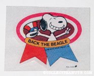 Snoopy 'Back the Beagle' Patch